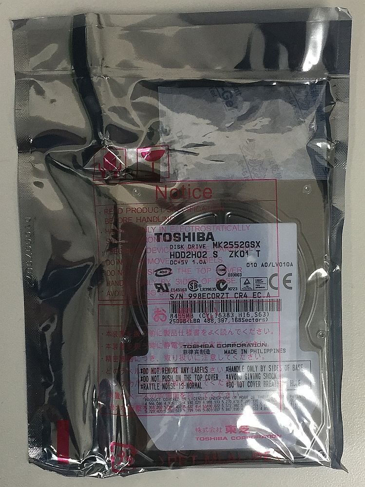 Amazon.co.jp: TOSHIBA MK2552GSX 2.5inch HDD 250GB SATA 5400